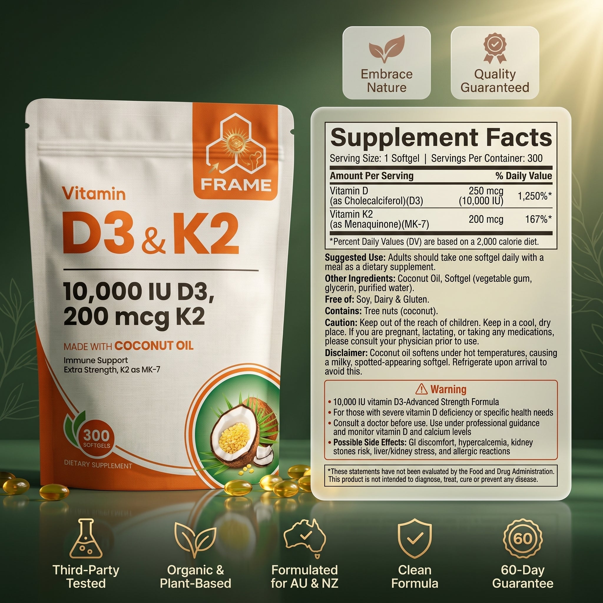FRAME™ | Complete D3+K2 Complex